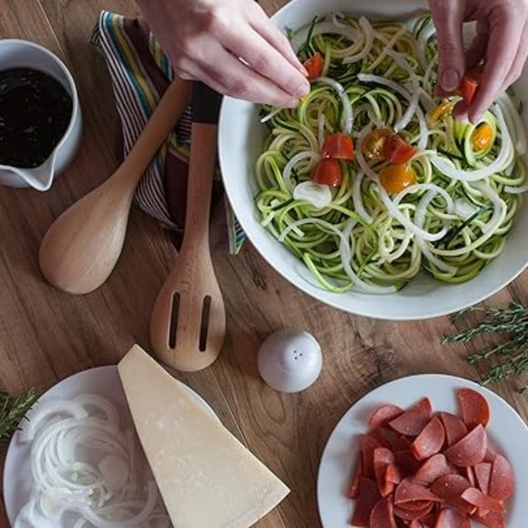 Paderno World Cuisine 3 Steel Blade Vegetable Slicer/Spiralizer, Counter-Mounted - Picture 6 of 13